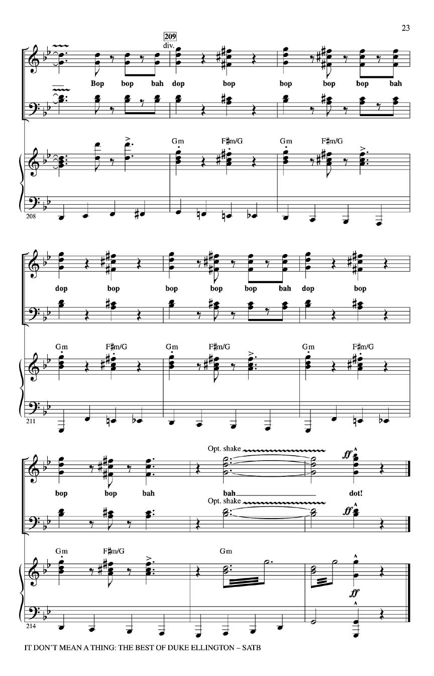 It Don't Mean a Thing: The Best of Duke Ellington (Medley)
