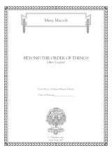 Mazzoli: Beyond the Order of Things