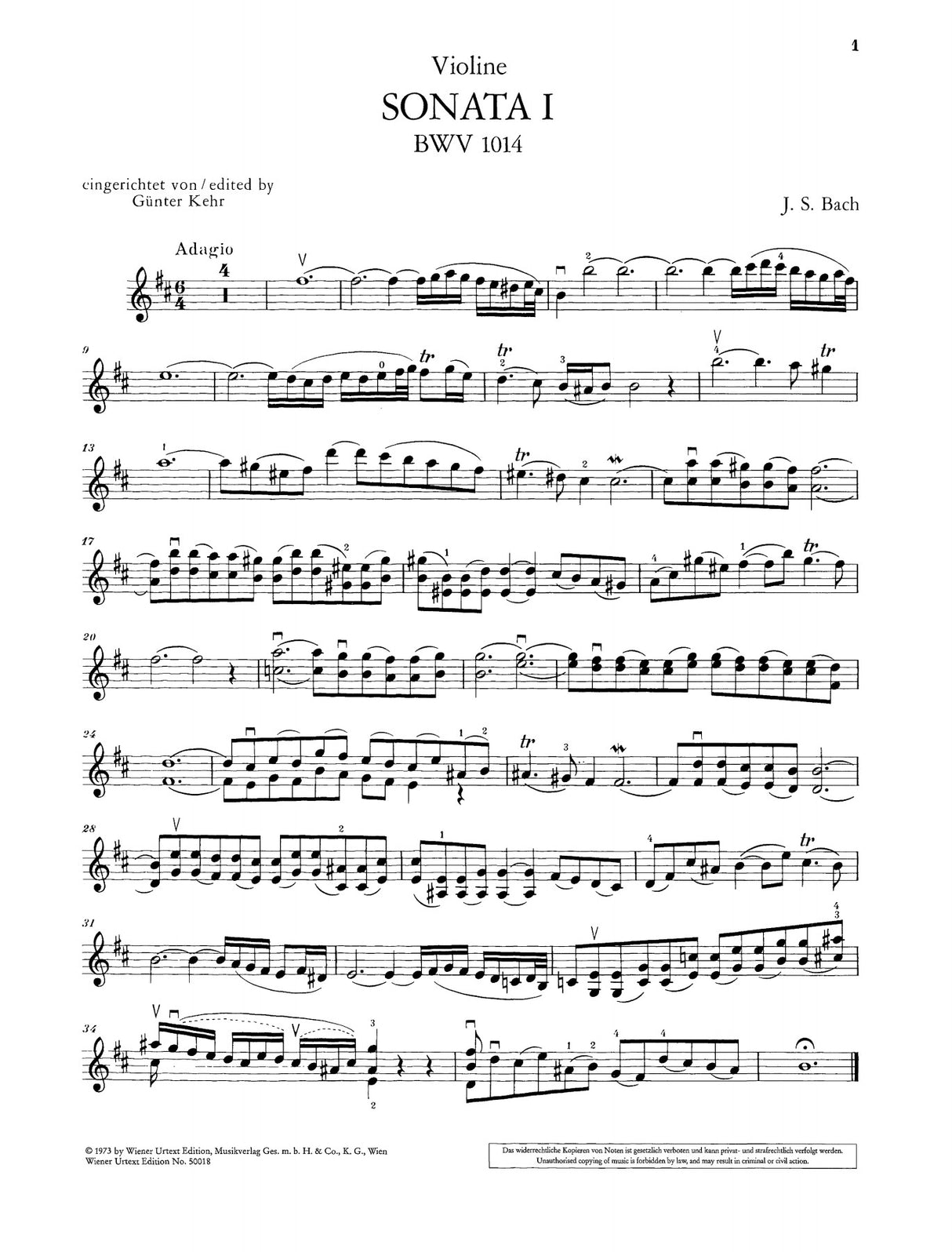 Bach: Violin Sonatas Nos. 1-3, BWV 1014-1016