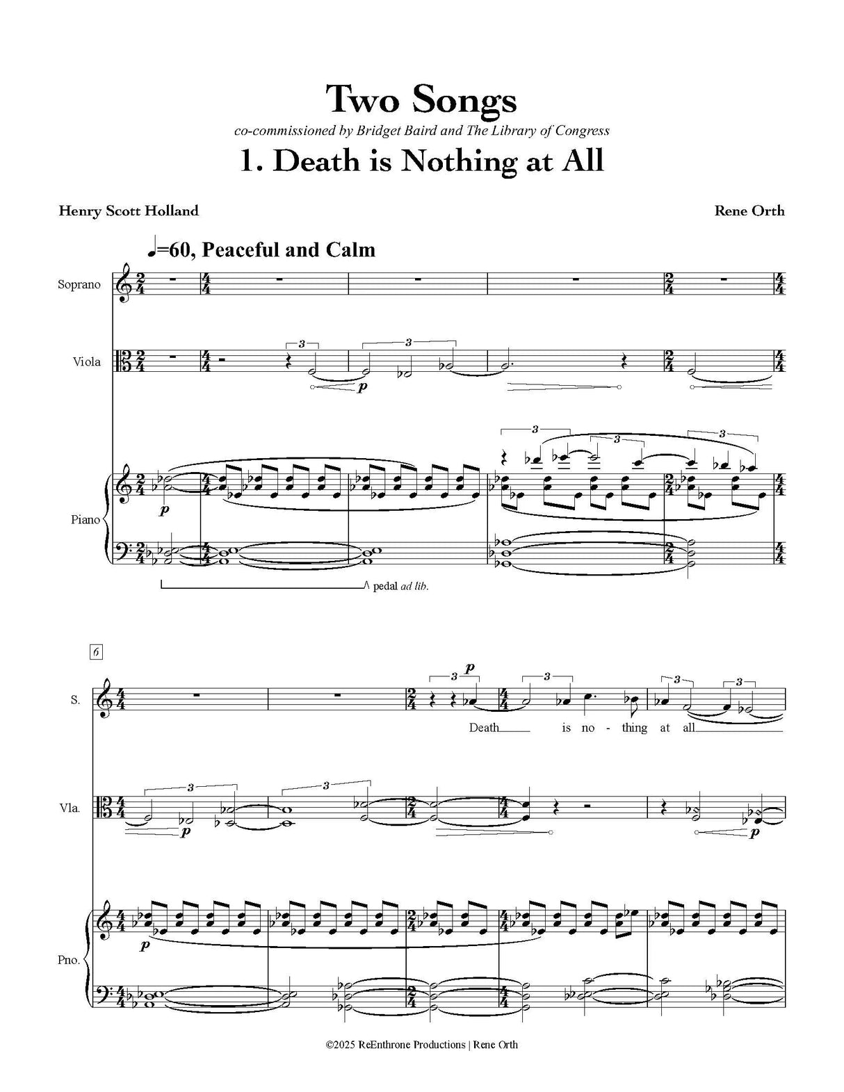 Orth: Death Is Nothing At All