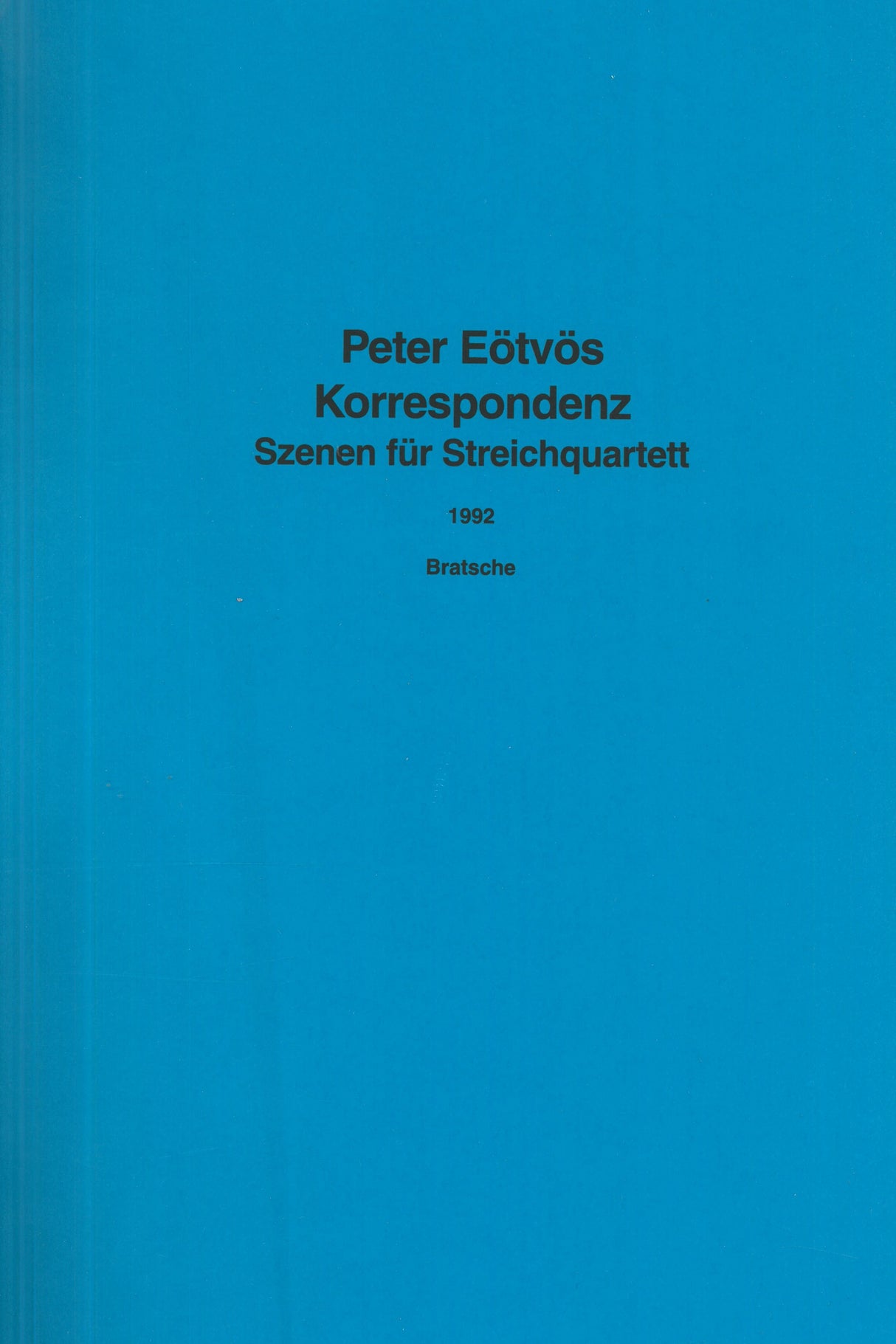 Eötvös: Korrespondenz
