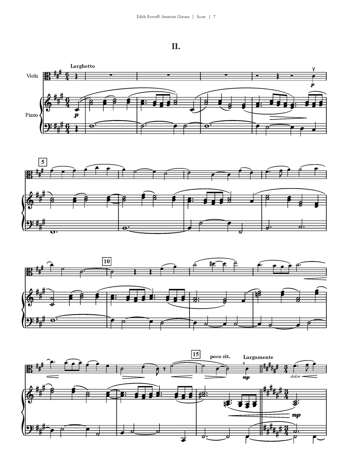 Borroff: Sonatina Giocosa