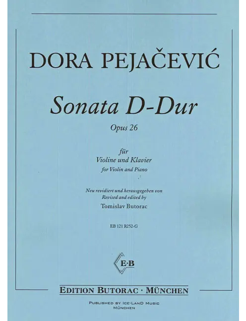 Pejačević: Violin Sonata in D Major, Op. 26