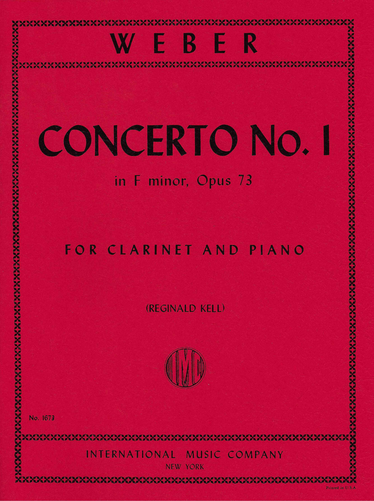 Weber: Clarinet Concerto No. 1 in F Minor, Op. 73