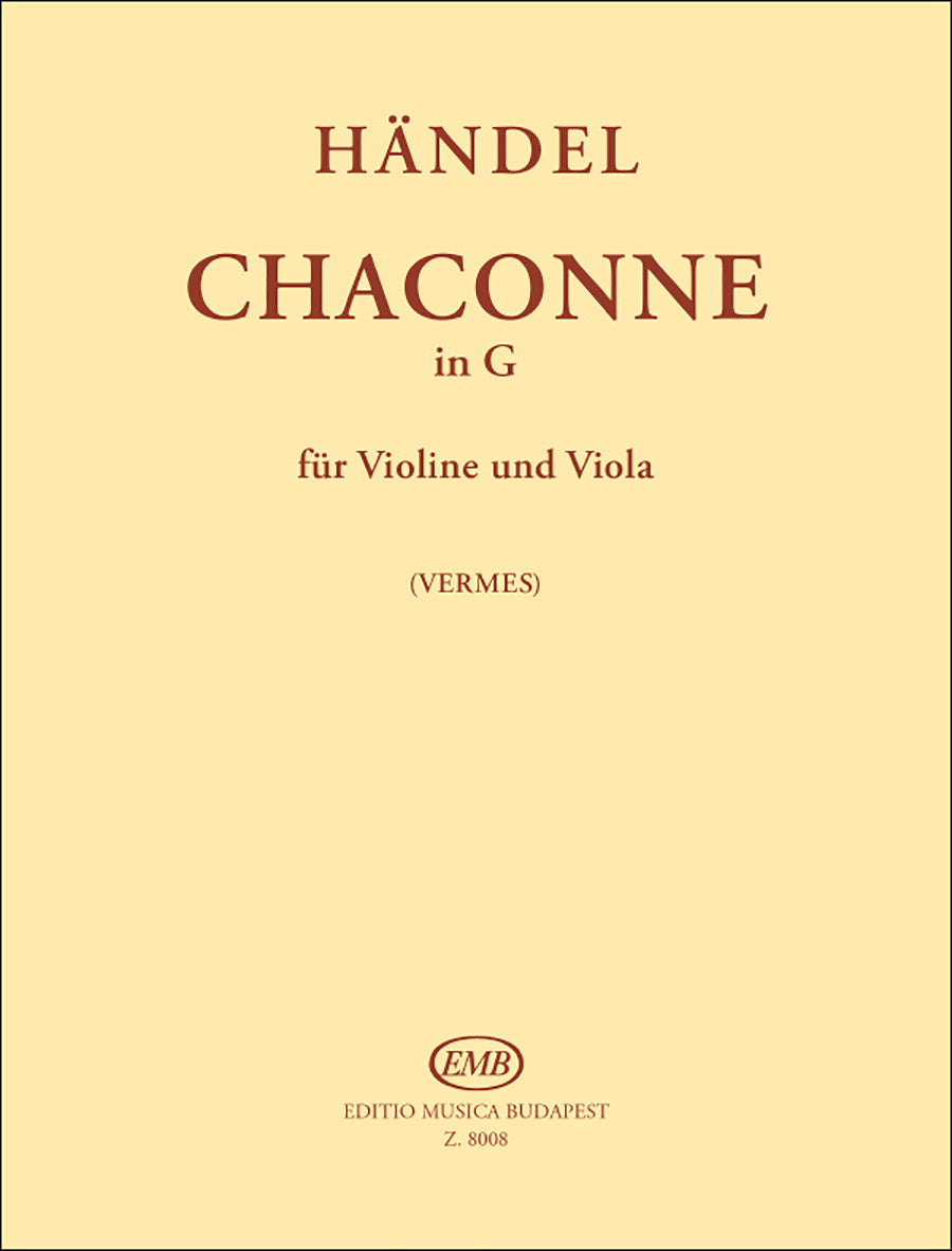 Handel: Chaconne in G Major (arr. for violin and viola)