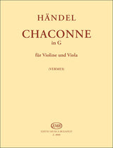 Handel: Chaconne in G Major (arr. for violin and viola)