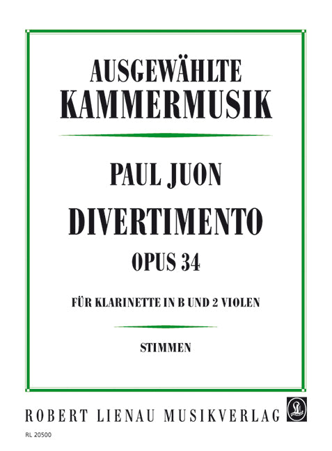 Juon: Divertimento, Op. 34