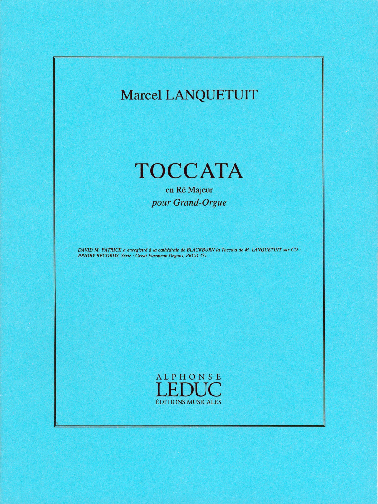 Lanquetuit: Toccata in D Major