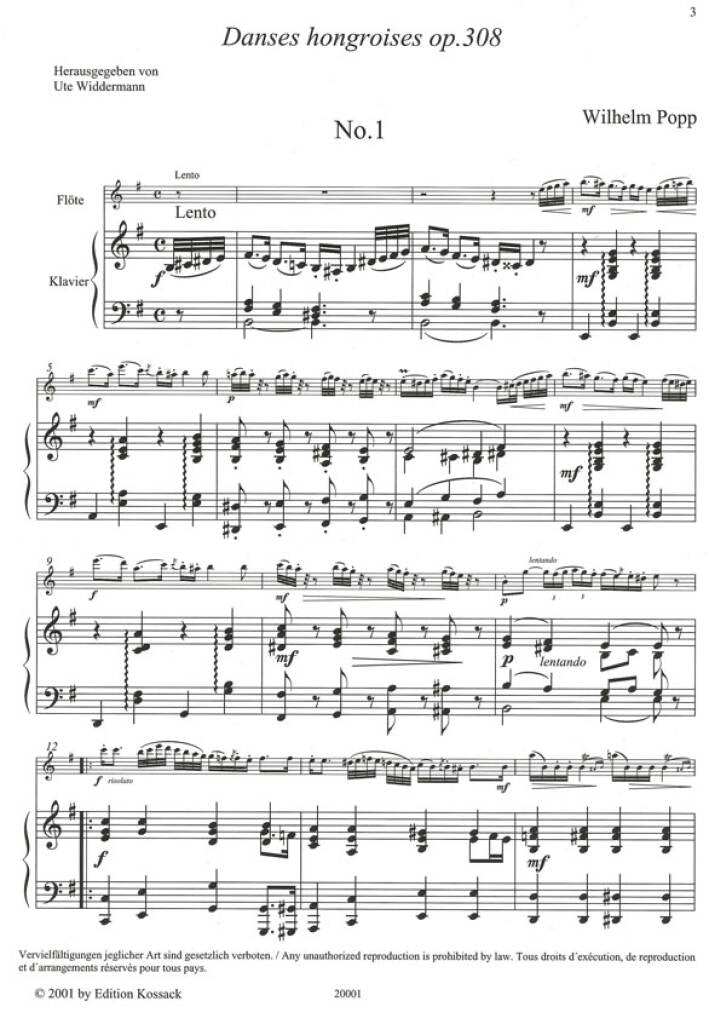 Popp: Hungarian Dances, Op. 308