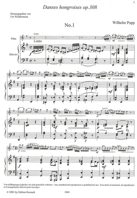 Popp: Hungarian Dances, Op. 308