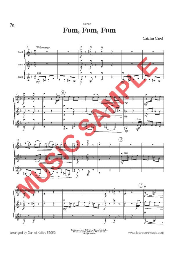 Music for Three Treble Instruments - Christmas Collection No. 3