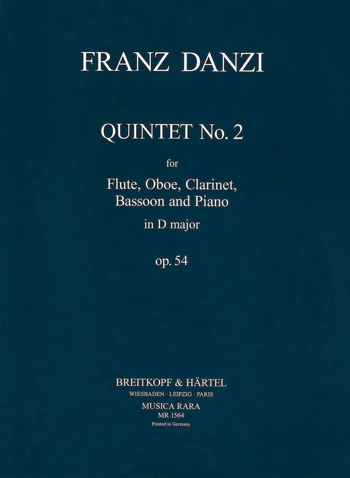 Danzi: Quintet No. 2 in D Major, Op. 54