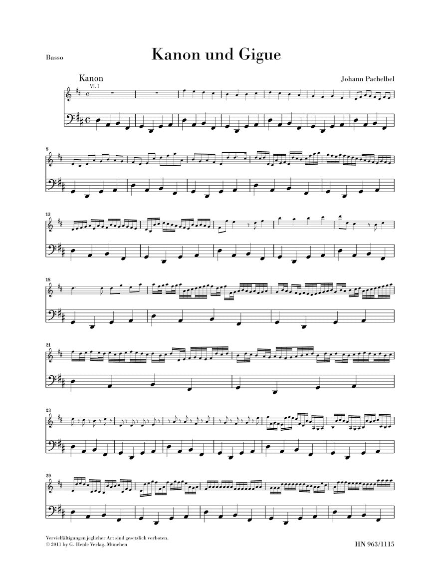 Pachelbel: Canon and Gigue in D Major