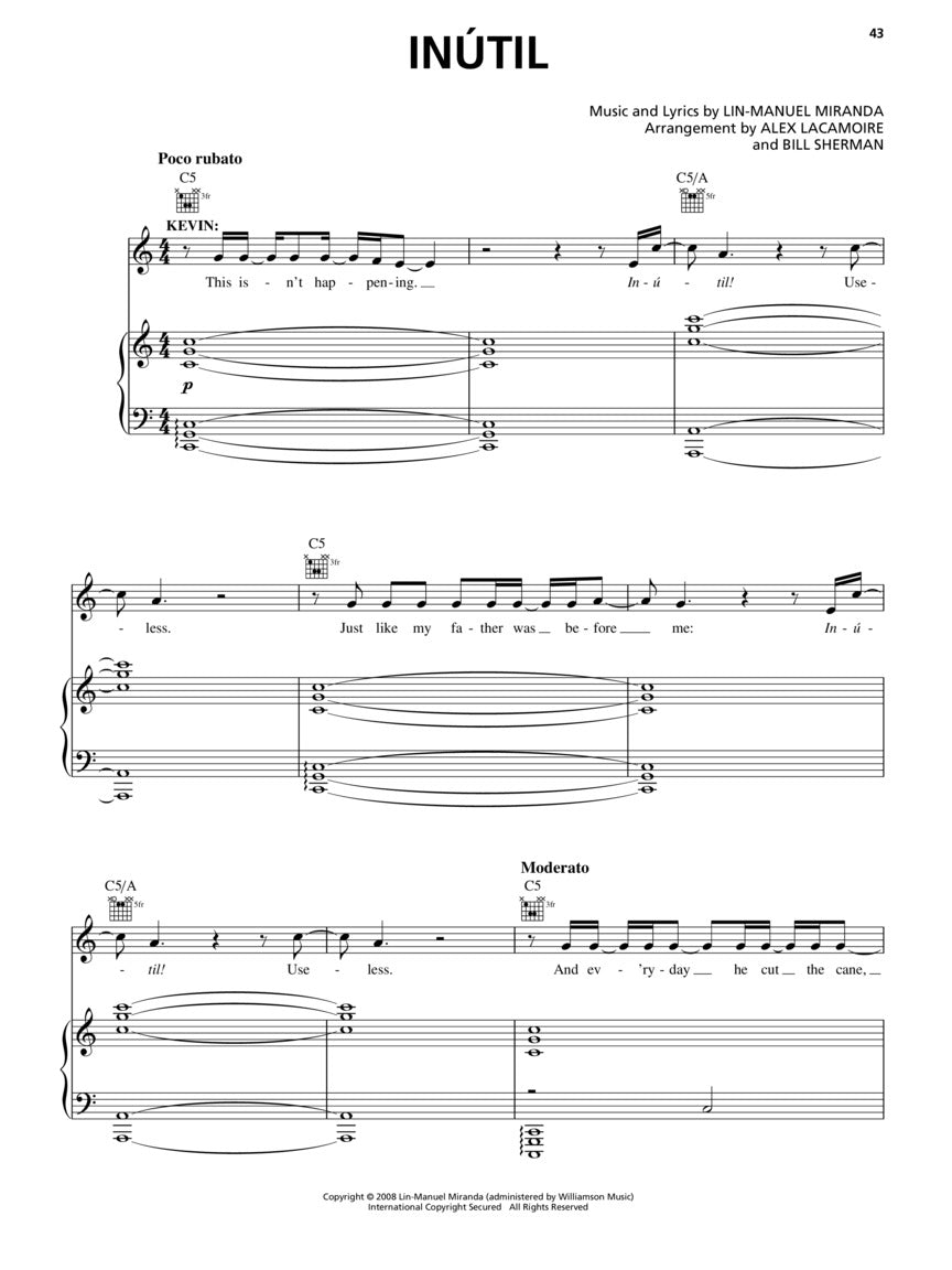 In the Heights - Vocal Selections