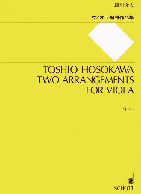 Hosokawa: 2 Arrangements for Viola