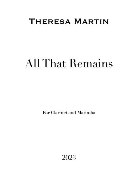 Martin: All That Remains
