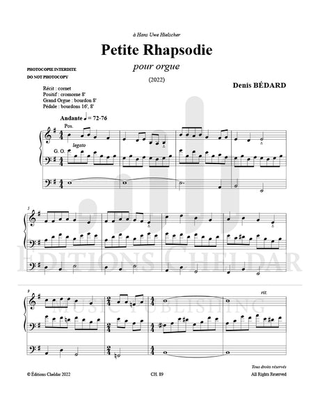Bédard: Petite Rhapsodie