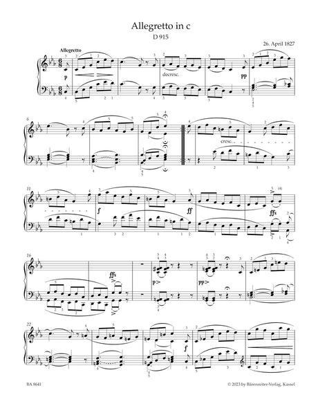 Schubert: Selected Piano Pieces