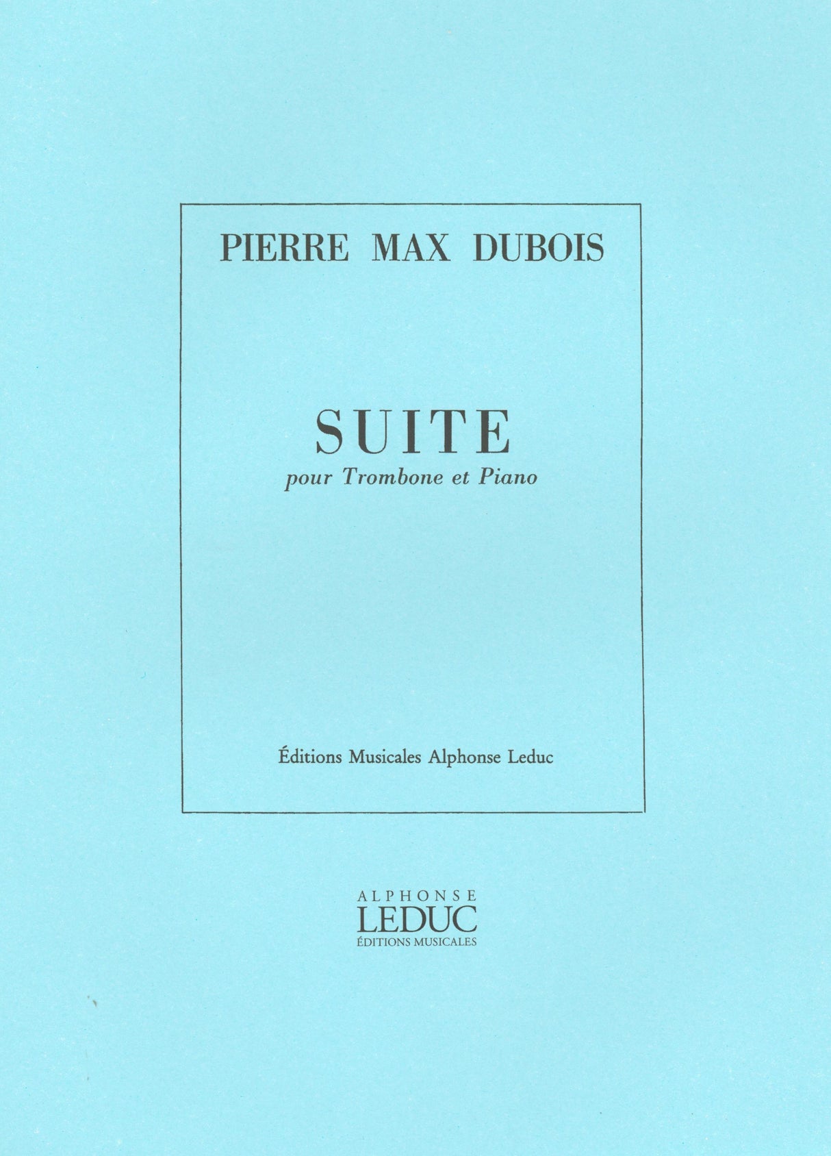 Dubois: Suite for Trombone & Piano