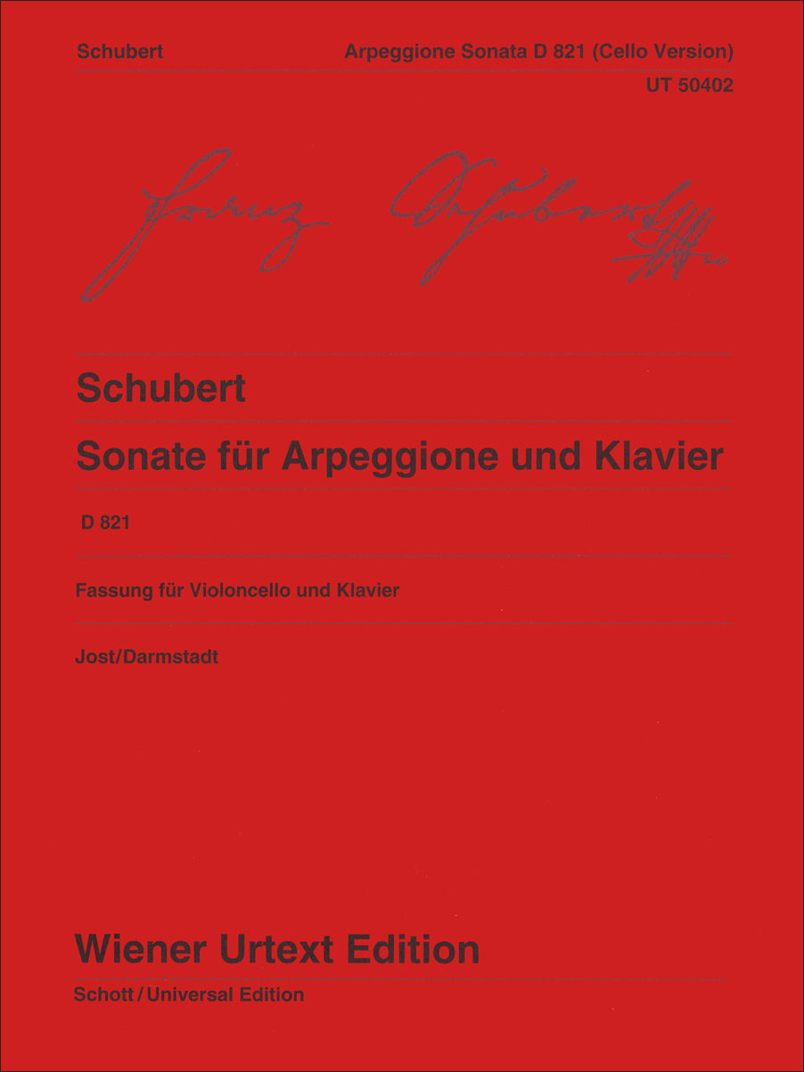 Schubert: Arpeggione Sonata, D 821 (arr. for cello)