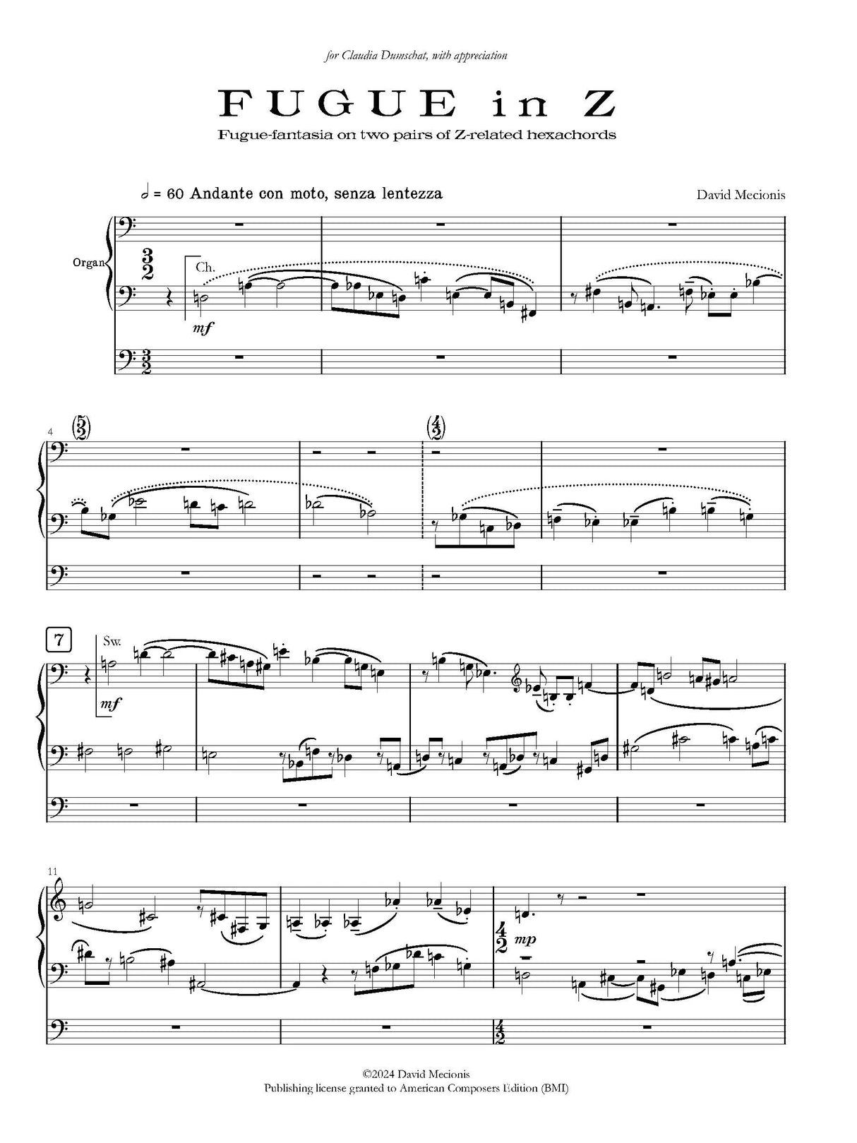 Mecionis: Fugue in Z