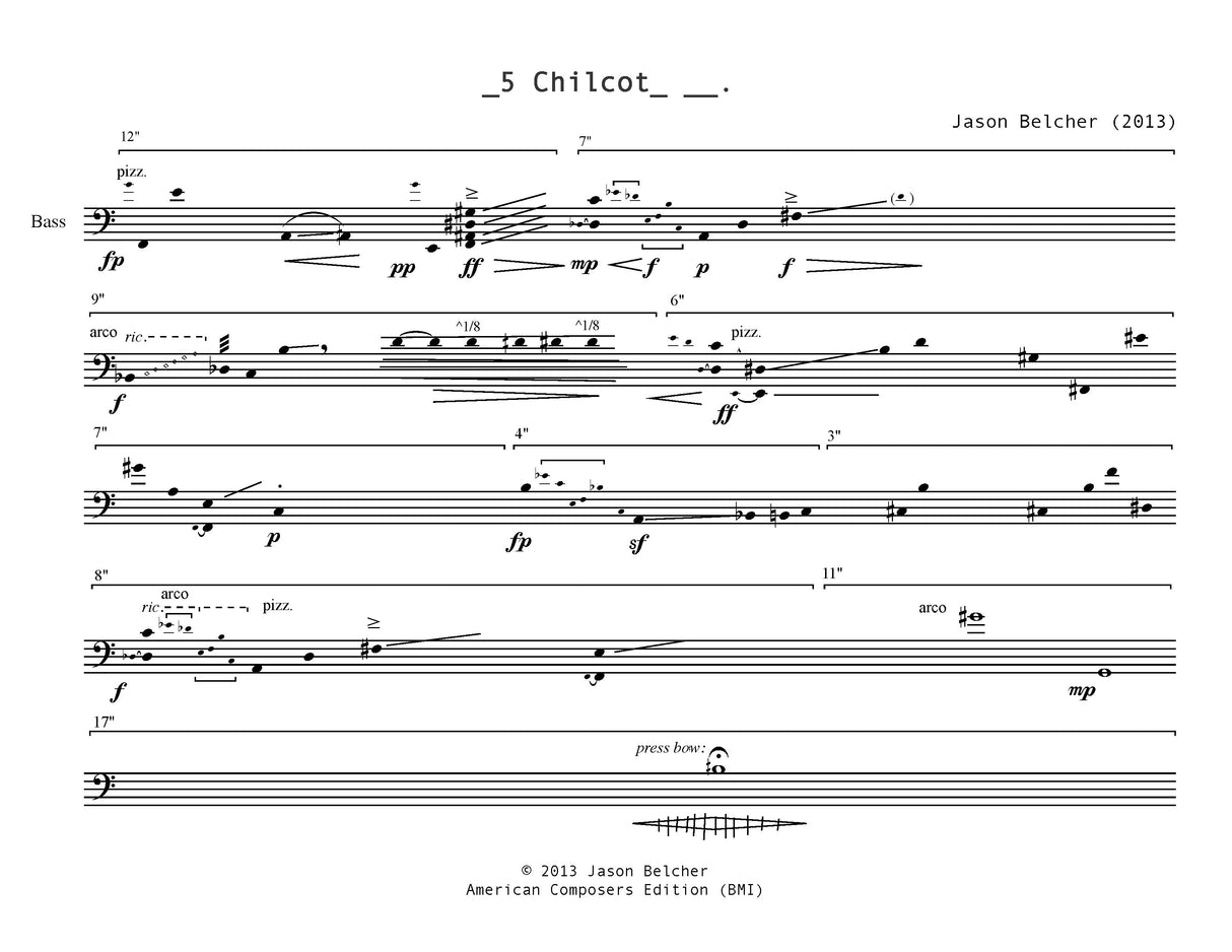 Belcher: _5 Chilcot_ __