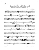 Bach: Concerto for Oboe, Violin, Strings and Basso continuo in C Minor