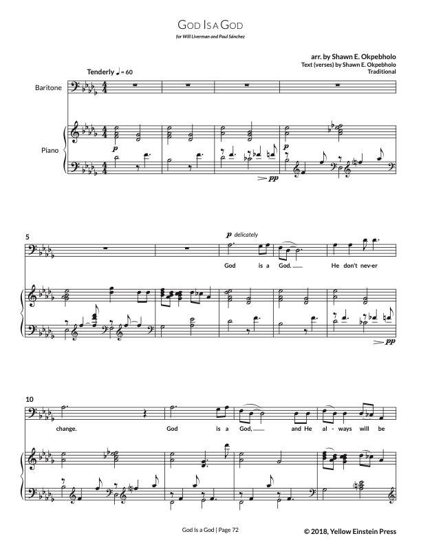 The Shawn E. Okpebholo Collection of Spirituals and Folk Hymns - Volume 2