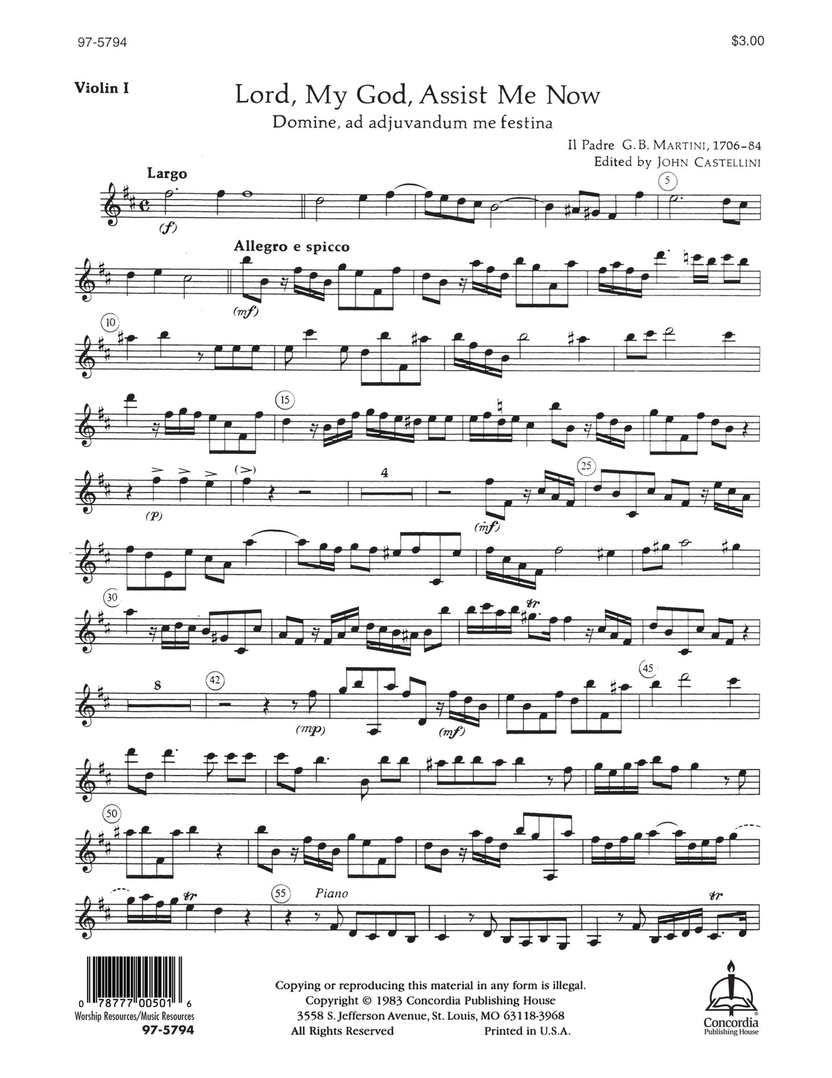 Martini: Domine, ad adjuvandum me festina