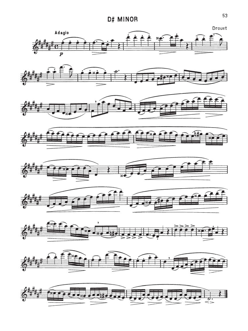 Selected Studies for Flute