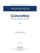 Bezanson: Concertino for Oboe and String Orchestra