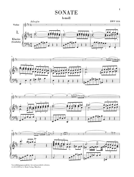 Bach: Violin Sonatas Nos. 1-3, BWV 1014-1016