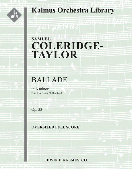 Coleridge-Taylor: Ballade in A Minor, Op. 33