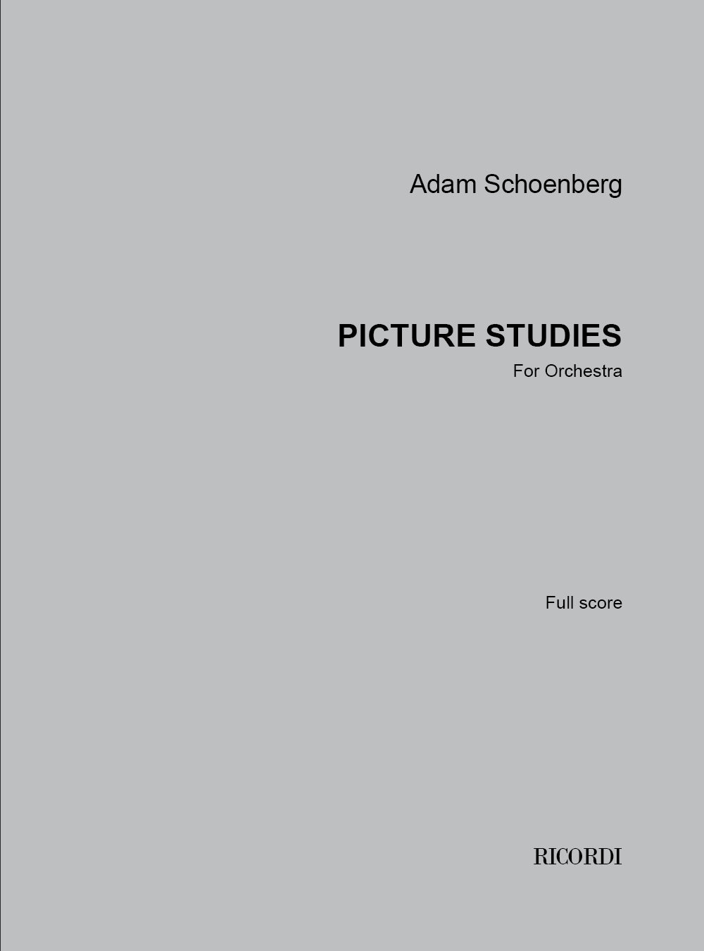 Ad. Schoenberg: Picture Studies