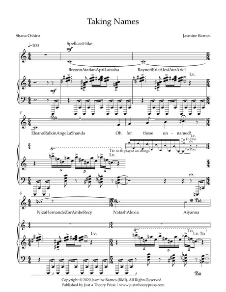 Barnes: Taking Names