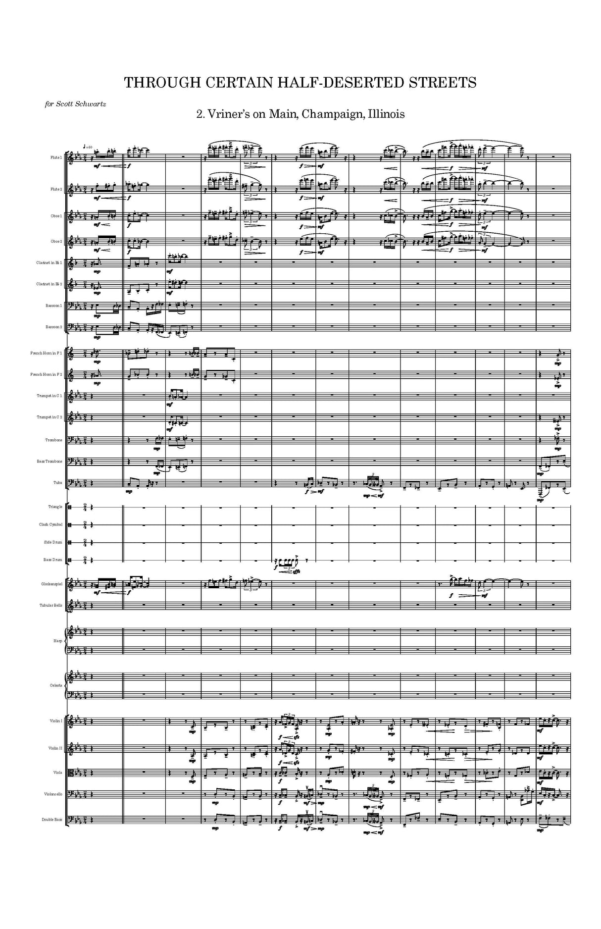 Davidson: Through Certain Half-Deserted Streets (Version for Orchestra)
