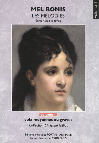Bonis: The Melodies - Volume 1 (Medium & Low Voices)
