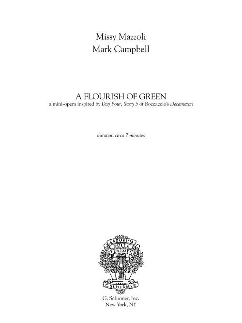 Mazzoli: A Flourish of Green