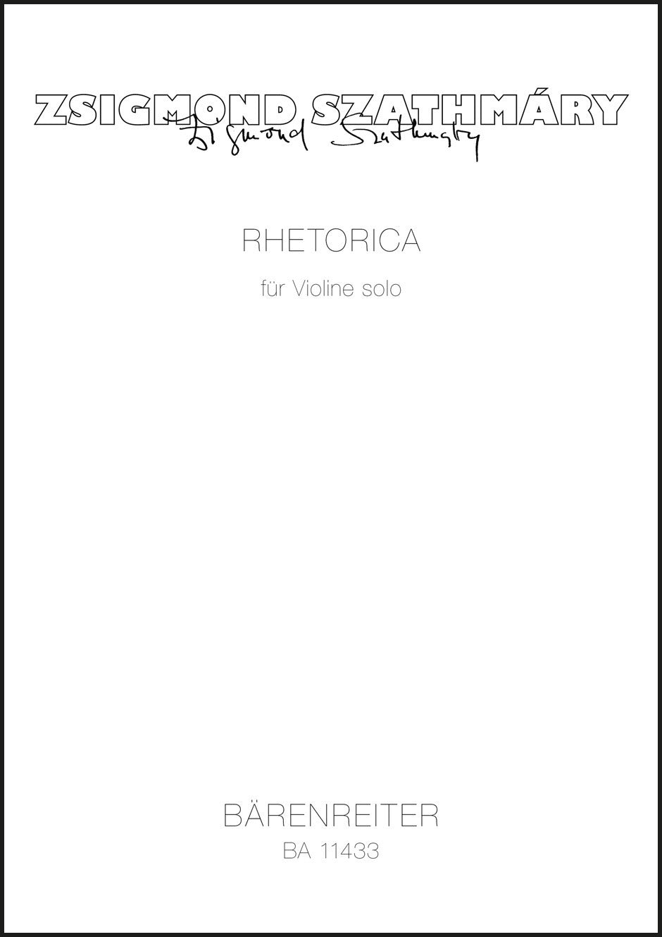 Szathmáry: RHETORICA