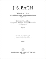 Bach: Triple Concerto for Harpsichord, Flute and Violin in A Minor, BWV 1044