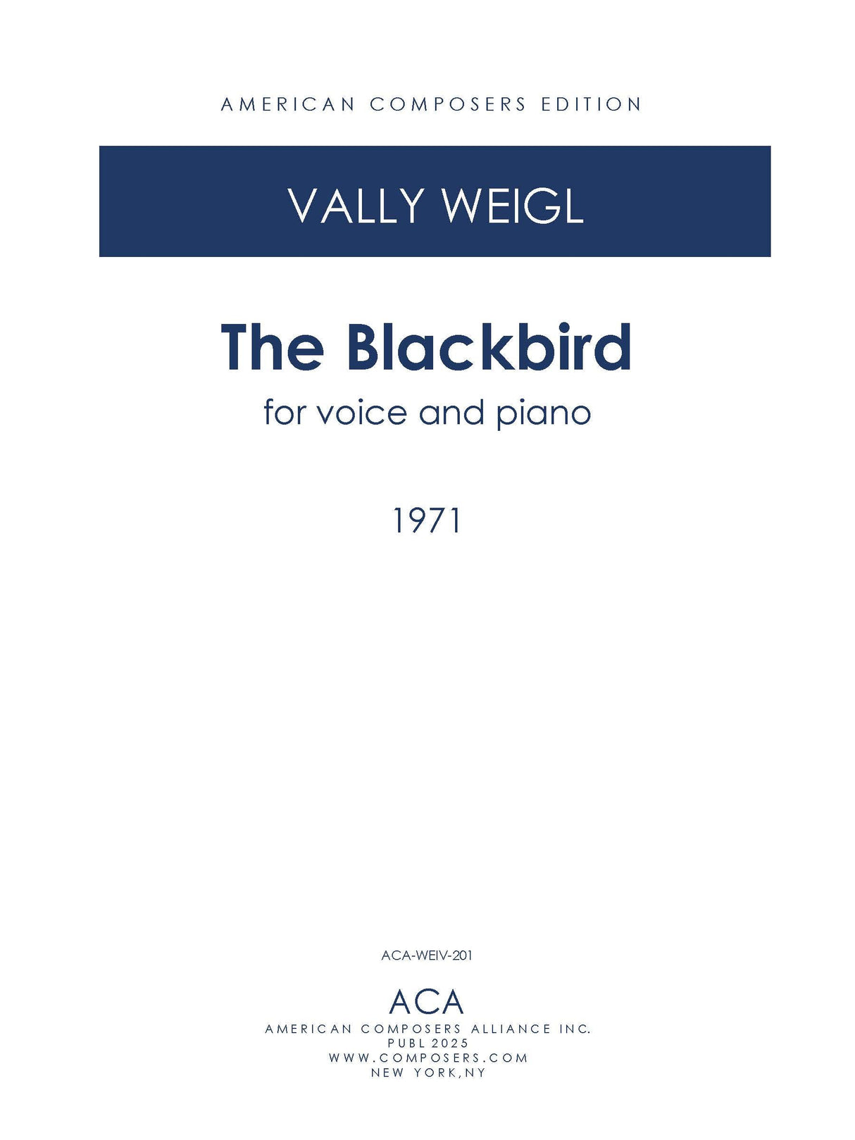 V. Weigl: The Blackbird