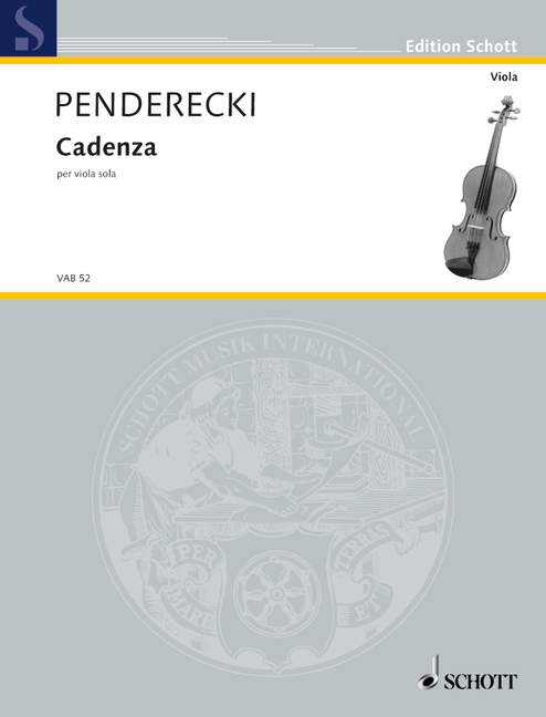 Penderecki: Cadenza for Solo Viola