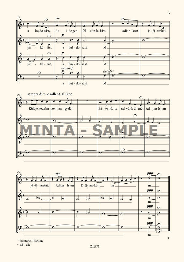 Kodály: Evening Song