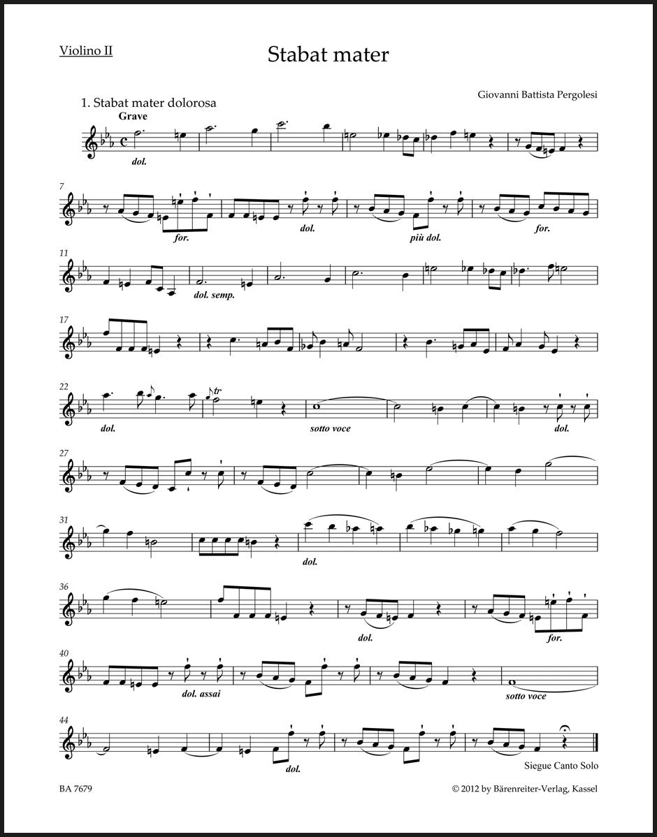 Pergolesi: Stabat mater