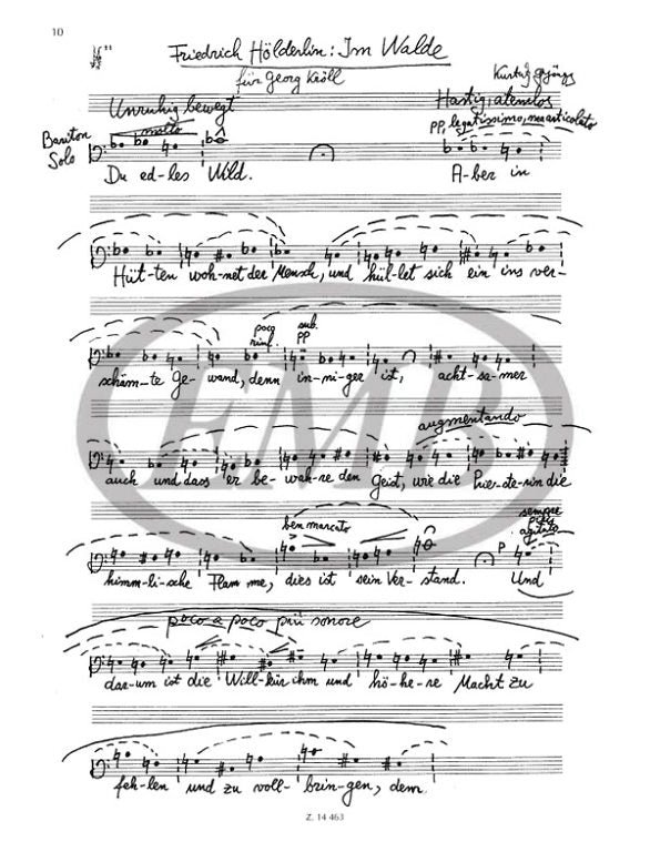 Kurtág: Hölderlin-Gesänge, Op. 35a