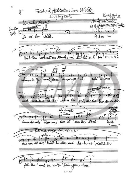 Kurtág: Hölderlin-Gesänge, Op. 35a