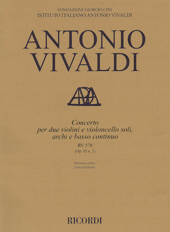 Vivaldi: L'Estro Armonico, RV 578, Op. 3, No. 2