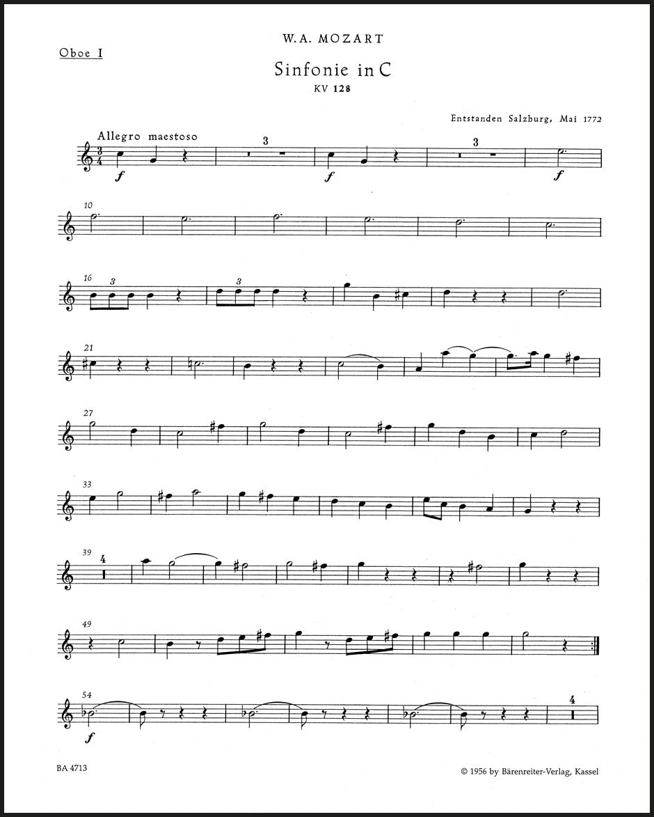 Mozart: Symphony No. 16 in C Major, K. 128