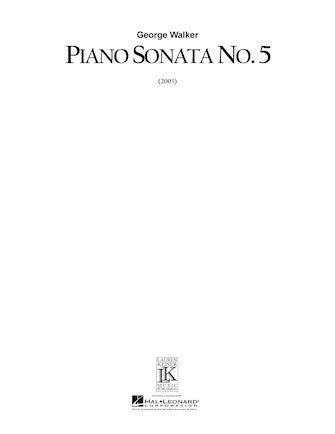 Walker: Piano Sonata No. 5