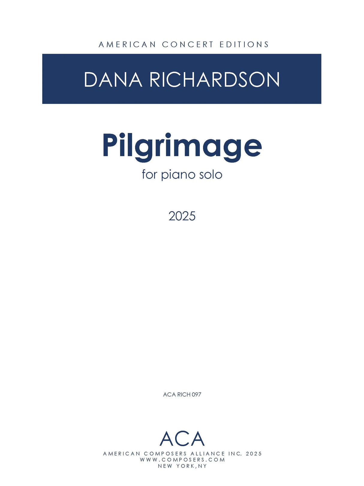 D. Richardson: Pilgrimage